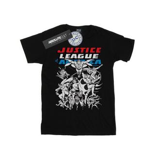 DC COMICS  Tshirt JUSTICE LEAGUE MONO ACTION POSE 