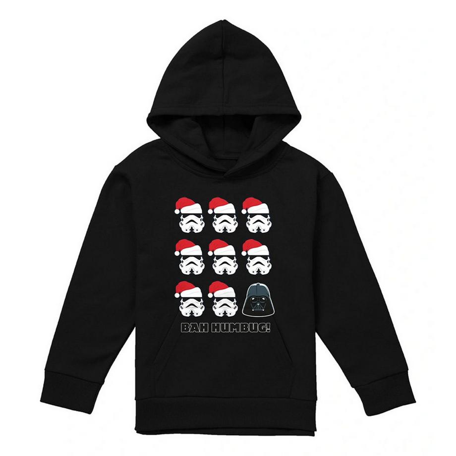 Bah Humbug Felpa Con Cappuccio Natale Darth Vader & Stormtrooper