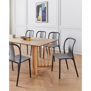 Beliani Lot de 8 chaises en Matière synthétique Moderne SPEZIA  