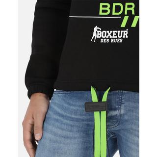 BOXEUR DES RUES Kapuzenpulli Plus Rippen Rollkragenpullover  