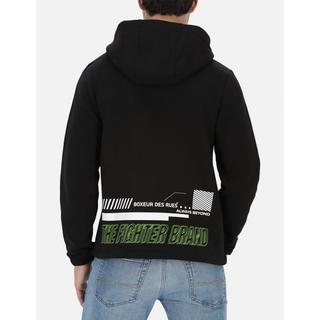 BOXEUR DES RUES Kapuzenpulli Plus Rippen Rollkragenpullover  