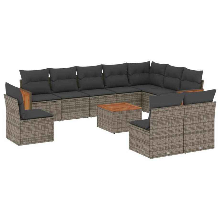 set divano da giardino Polirattan