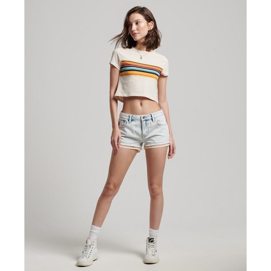 Superdry  t-shirt court rayé fille vintage 