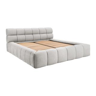 PASCAL MORABITO Lit coffre 160 x 200 cm - Tissu - Gris clair + Matelas - FORVIK de Pascal Morabito  