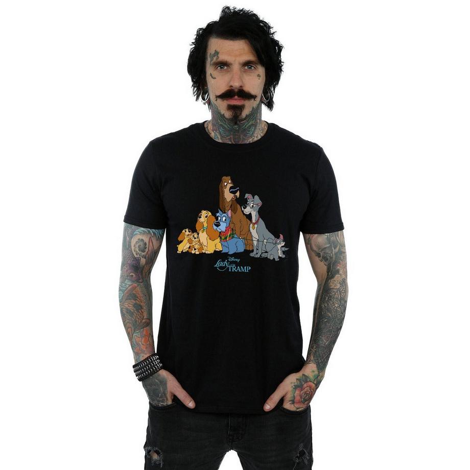 Disney Lady And The Tramp T-Shirt Stampata  
