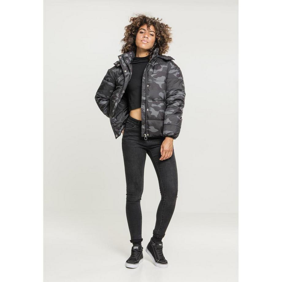 URBAN CLASSICS Boyfriend Camo Puffer Jacket  