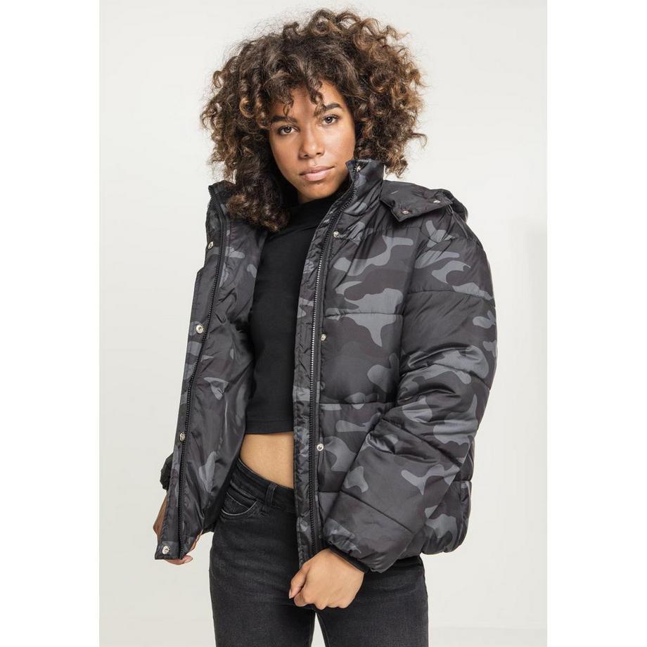 URBAN CLASSICS Boyfriend Camo Puffer Jacket  