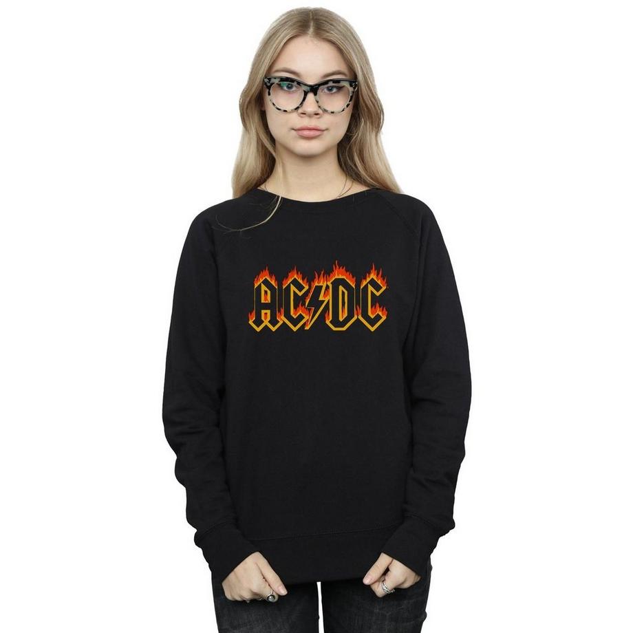AC/DC ACDC Flames Logo Sweatshirt  