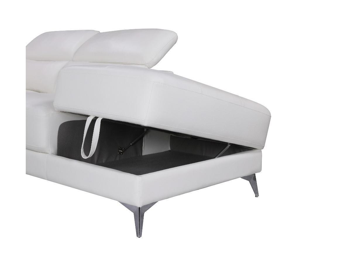 LINEA SOFA Relaxsofa Ecksofa Leder elektrisch PASCALINE Elfenbein Ecke Rechts  