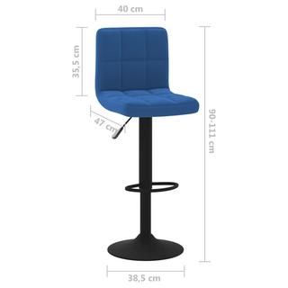 VidaXL Tabouret de bar velours  