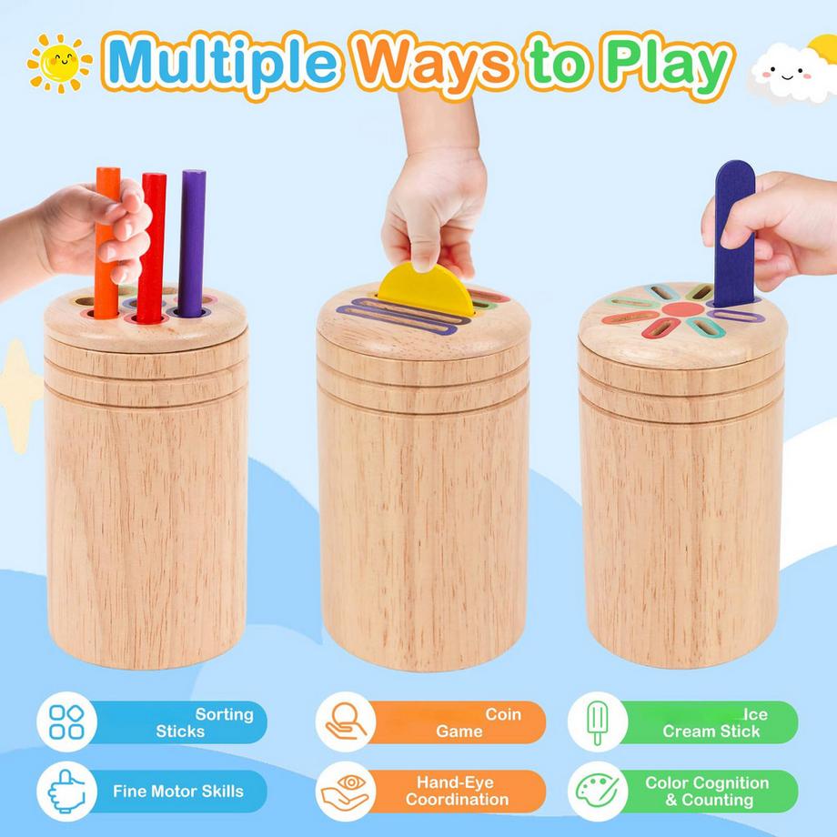 Activity-board  Sortierspiel, Spielzeug Motorik Spielzeug, Holzspielzeug 