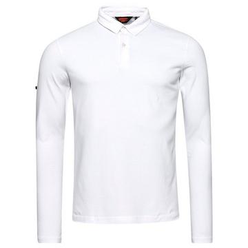 langärmeliges poloshirt aus jersey studios