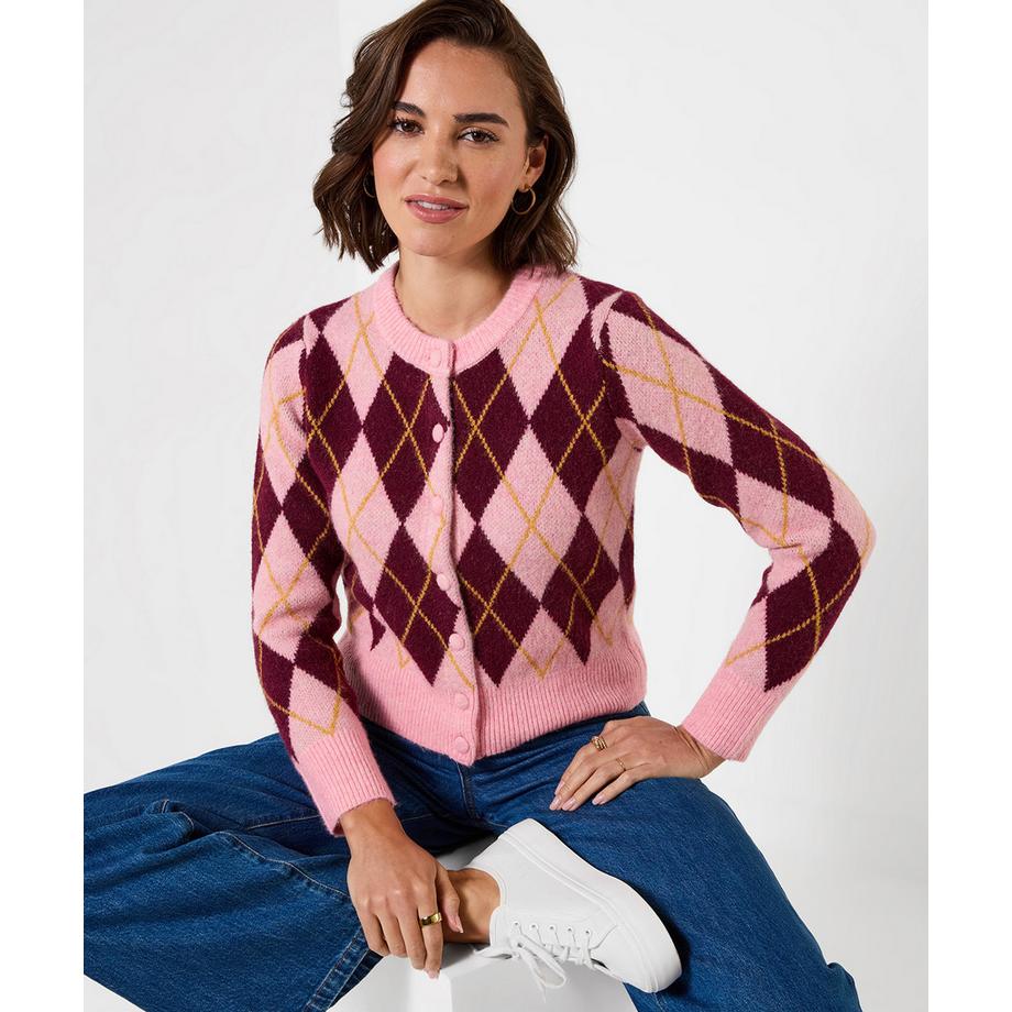 Joe Browns Cardigan Motivo Argyle  