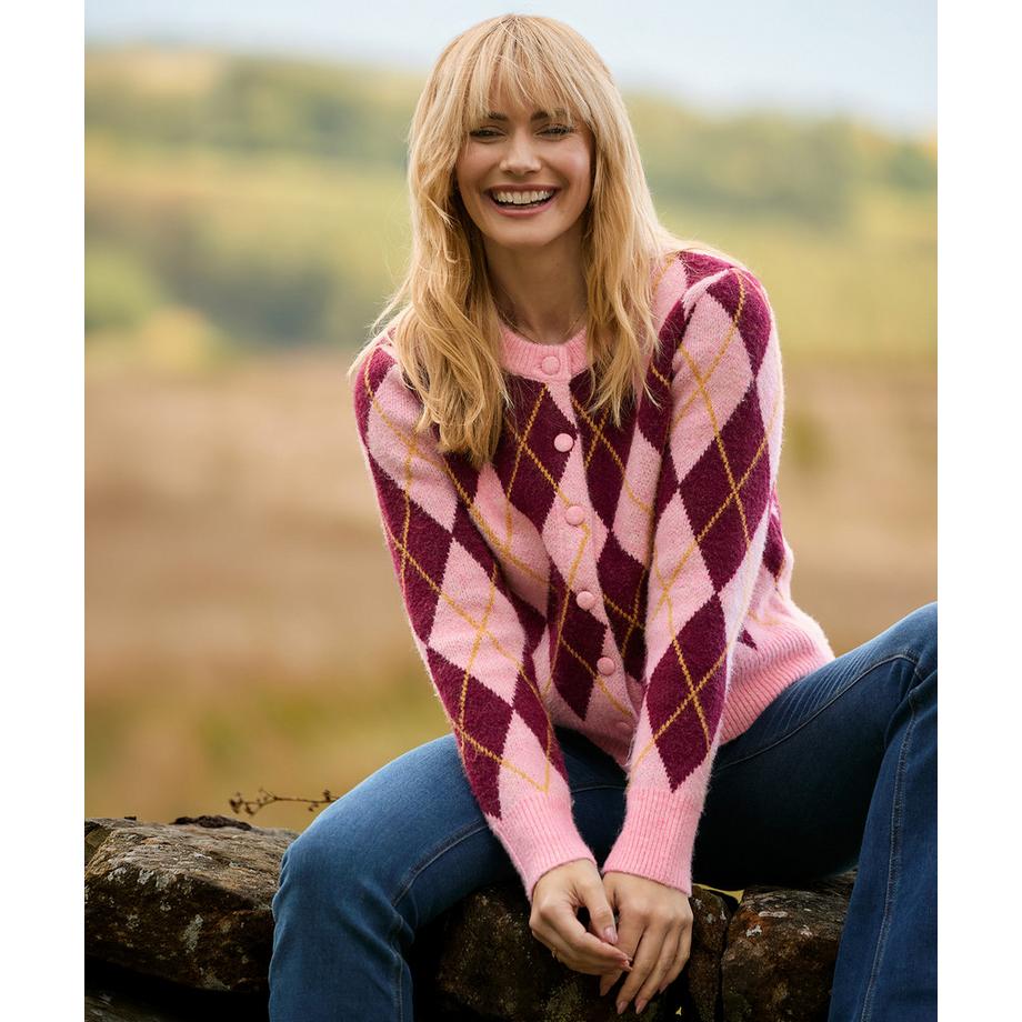 Joe Browns Cardigan Motivo Argyle  