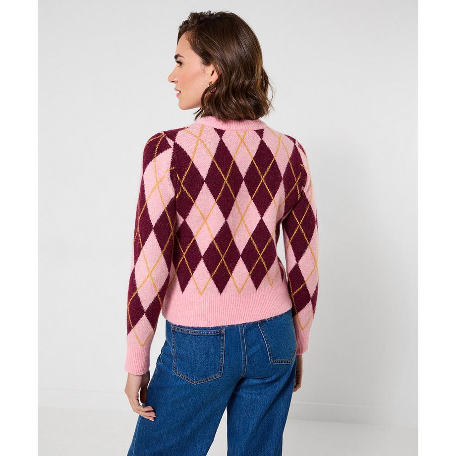 Joe Browns Cardigan Motivo Argyle  