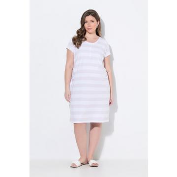 Abito Bellieva in jersey di cotone biologico GOTS con mezze maniche e arricciatura laterale