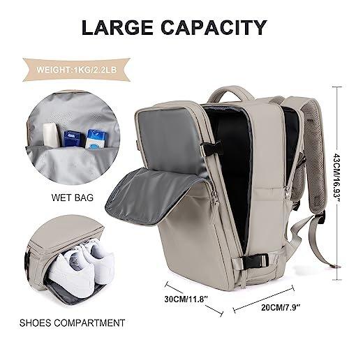 Only-bags.store  Sac de cabine pour EasyJet 45x36x20, sac à dos de voyage Ryanair avec port USB, sac à dos d'avion, bagage à main, sac à dos pour ordinateur portable, sac à dos décontracté 