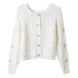 Joe Browns Diamanté Zopfmuster Strickjacke  