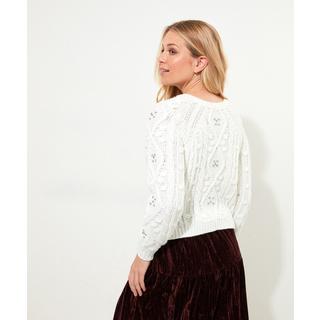 Joe Browns Diamanté Zopfmuster Strickjacke  