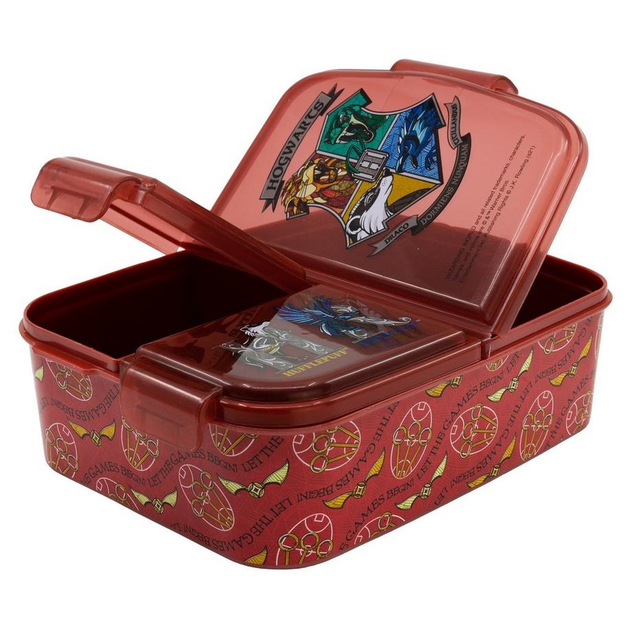 Stor Harry Potter Hogwarts' 4 Häuser - Lunchbox mit Fächern  