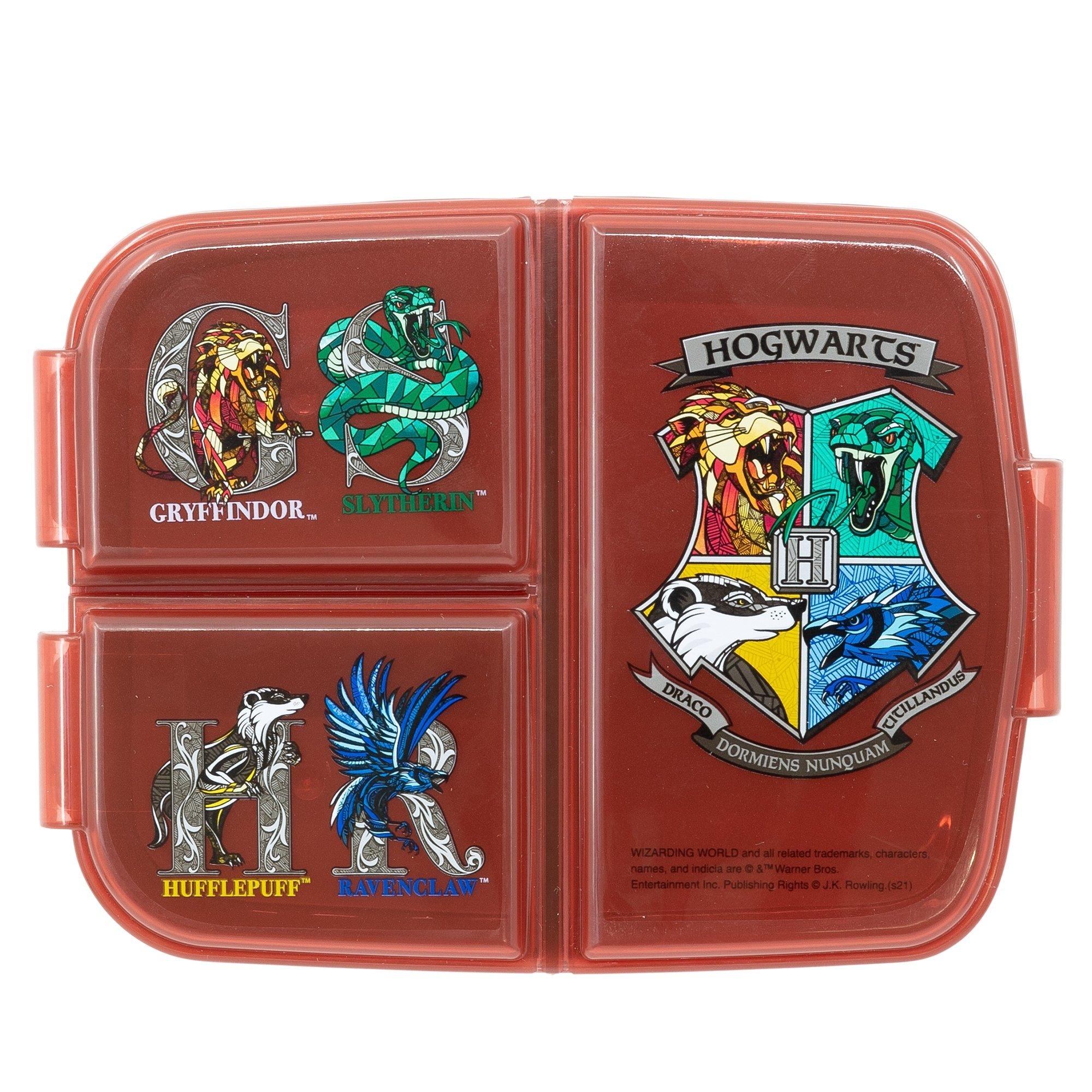 Stor Harry Potter Hogwarts' 4 Häuser - Lunchbox mit Fächern  