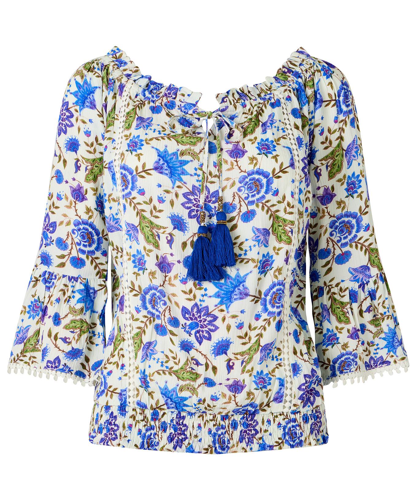 Joe Browns  Boho Floral Tassel Top 