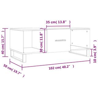 VidaXL Table basse bois d'ingénierie  