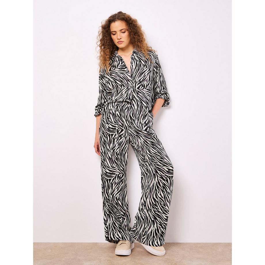 APRICOT Bedruckte Hose mit weitem Bein  