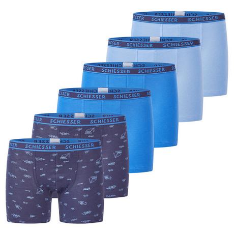 Schiesser  6er Pack Kids Boys 95/5 Organic Cotton - Shorts / Pants 