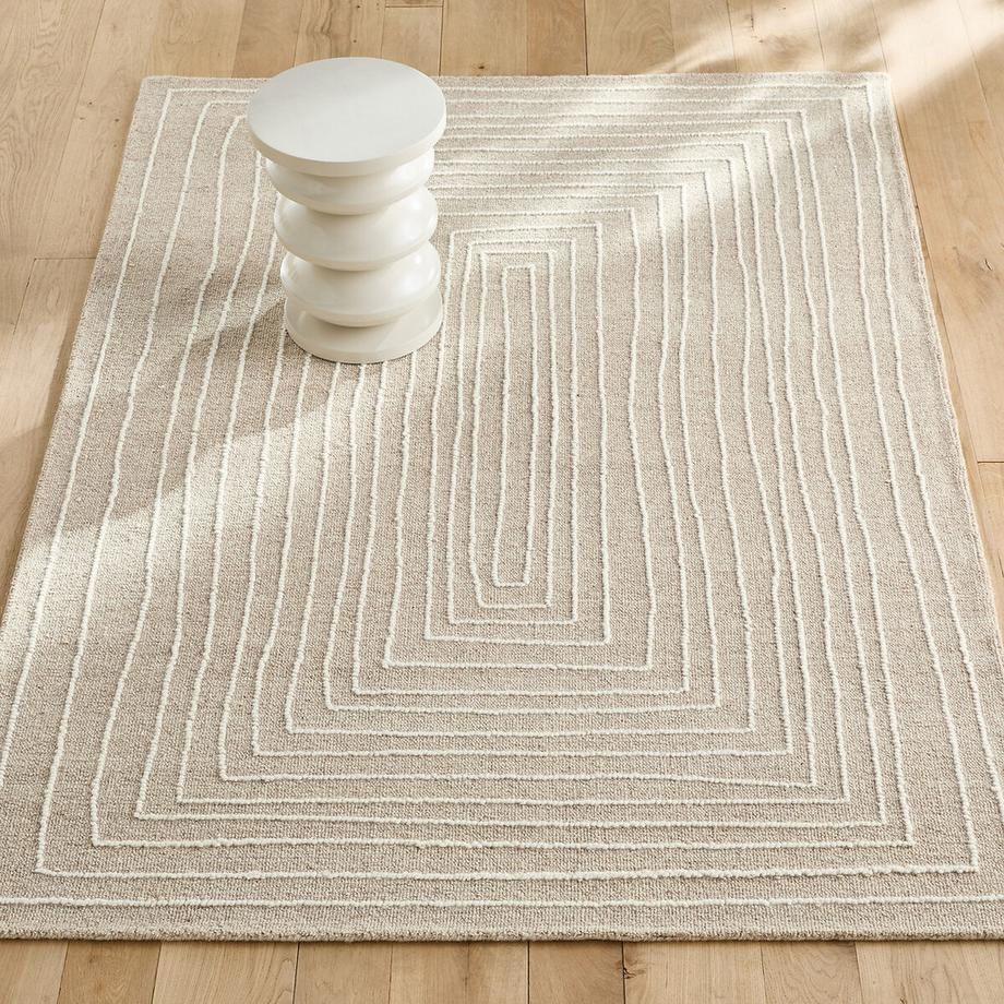 Tapis tufté main