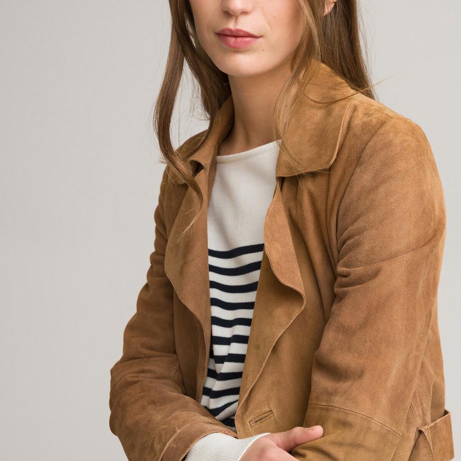 La Redoute Collections Trench Lungo in Pelle  