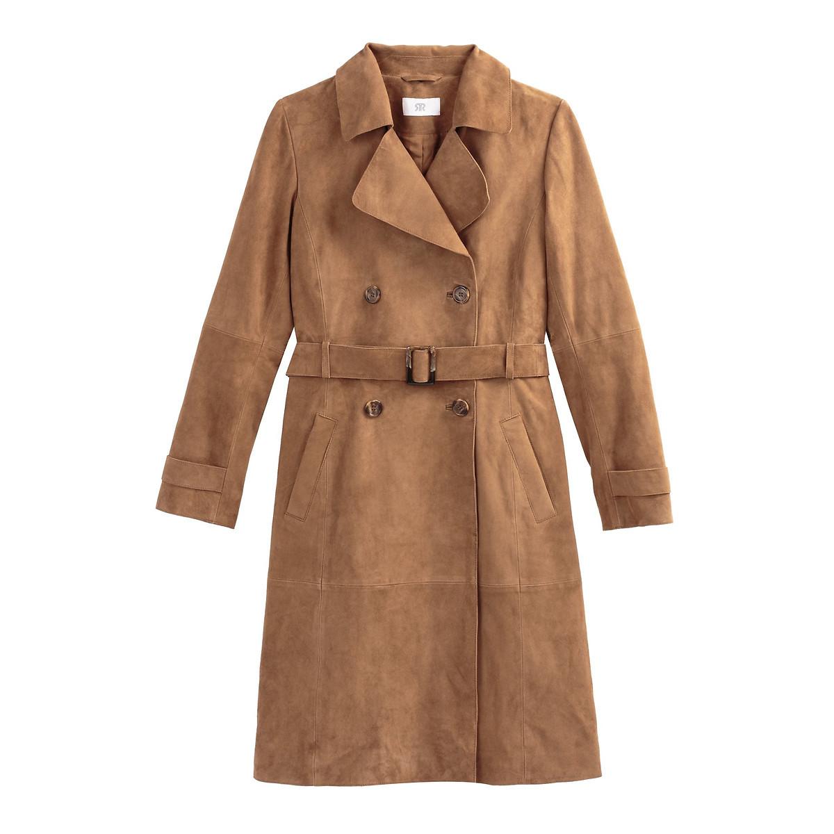 La Redoute Collections Long Trench-coat en Cuir  