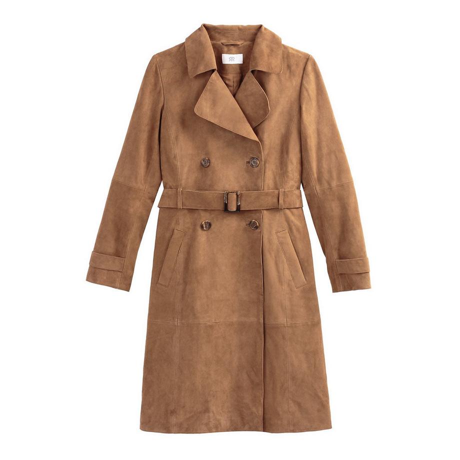 La Redoute Collections Trench Lungo in Pelle  