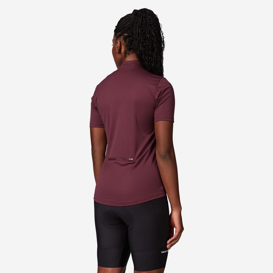 VAN RYSEL  Maillot vélo manches courtes femme Essential polyester 