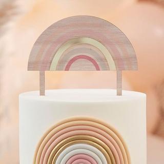 Ginger Ray Regenbogen-Cake Topper aus Holz & Acryl  