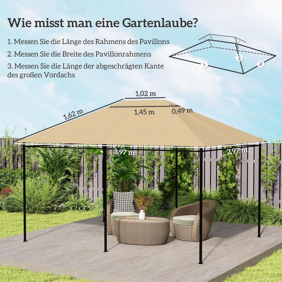 Outsunny Toit du pavillon  