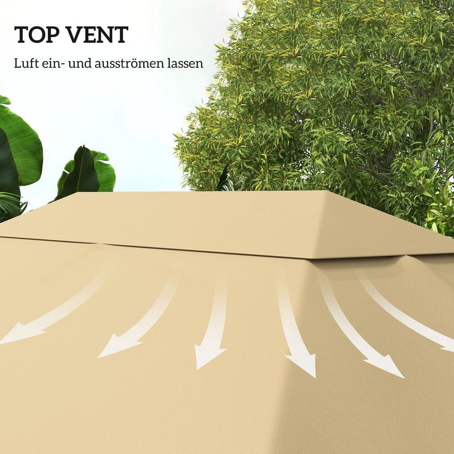 Outsunny Toit du pavillon  