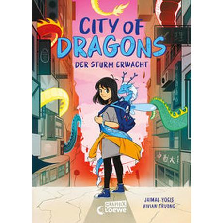 City of Dragons (Band 1) - Der Sturm erwacht Yogis, Jaimal; Loewe Graphix (Hrsg.); Truong, Vivian (Illustrationen); Scheweling, Nina (Übersetzung) Copertina rigida 