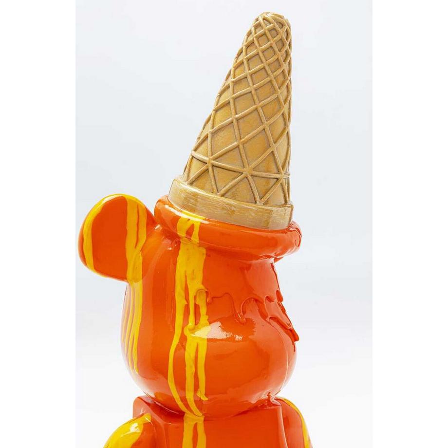 KARE Design Figura decorativa Orso Gelato arancione  