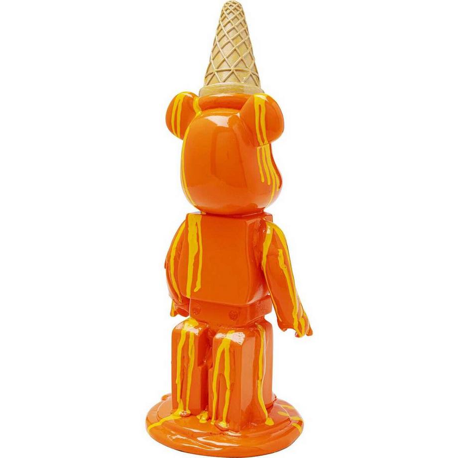 KARE Design Figura decorativa Orso Gelato arancione  