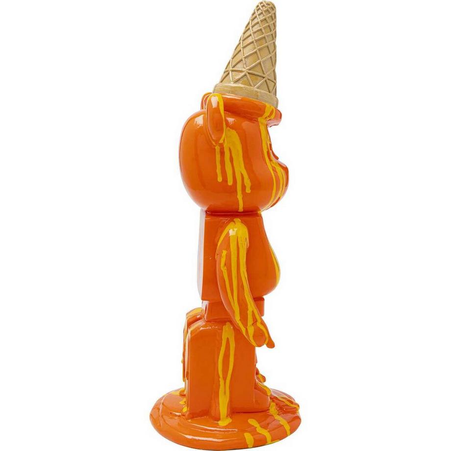 KARE Design Figura decorativa Orso Gelato arancione  
