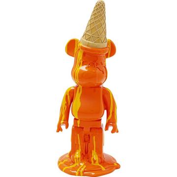 Figura decorativa Orsetto Gelato arancione