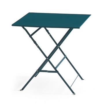 Table pliante carrée en métal fer