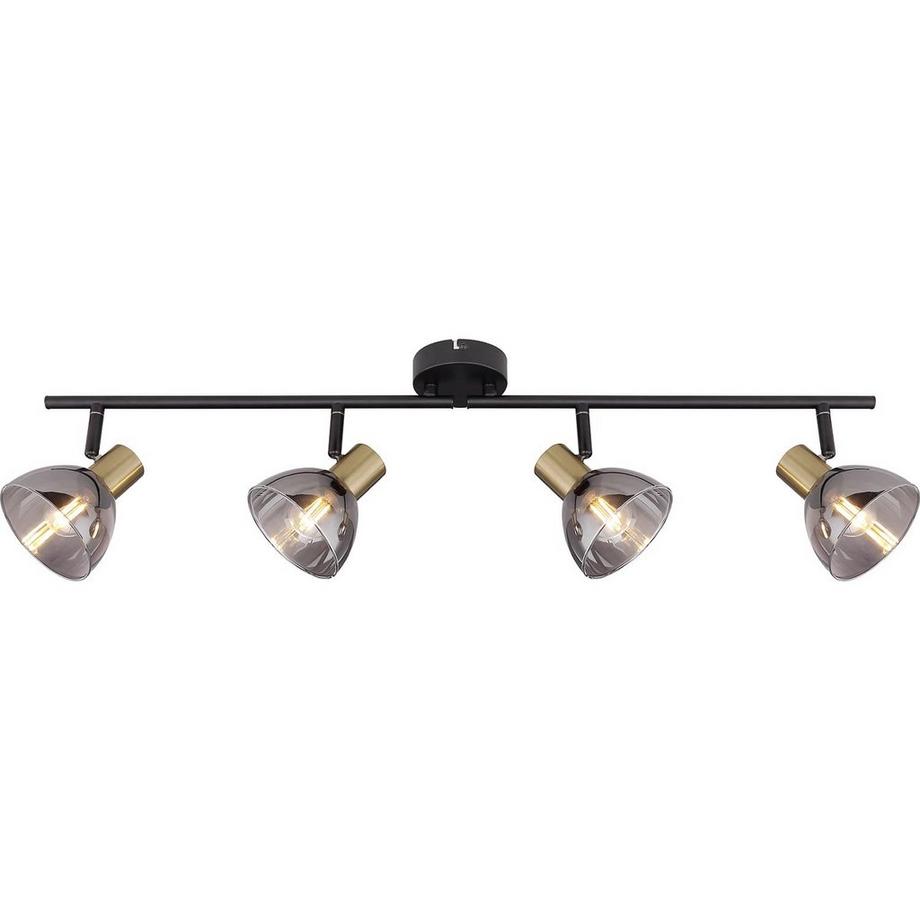 mutoni Faretto Jay in metallo nero 4xE14  