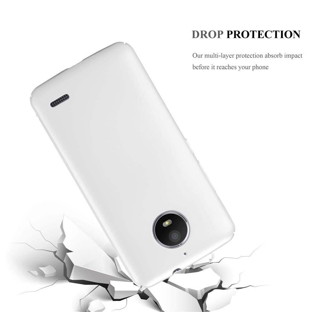 Cadorabo  Housse compatible avec Motorola MOTO E4 - Hard Case Coque de protection d'aspect métallique contre les rayures et les chocs 