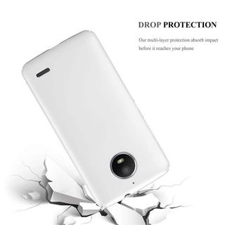 Cadorabo  Housse compatible avec Motorola MOTO E4 - Hard Case Coque de protection d'aspect métallique contre les rayures et les chocs 