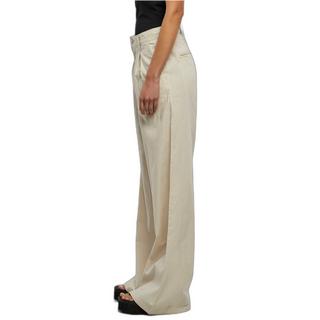 URBAN CLASSICS Pantalon large mélange de lin femme  