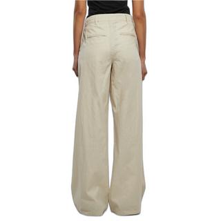 URBAN CLASSICS Pantalon large mélange de lin femme  