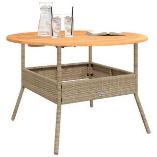 VidaXL Table de jardin rotin synthétique  