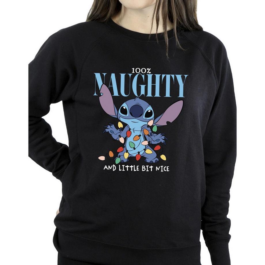 Disney Naughty & Nice Stitch Felpa Natalizia  